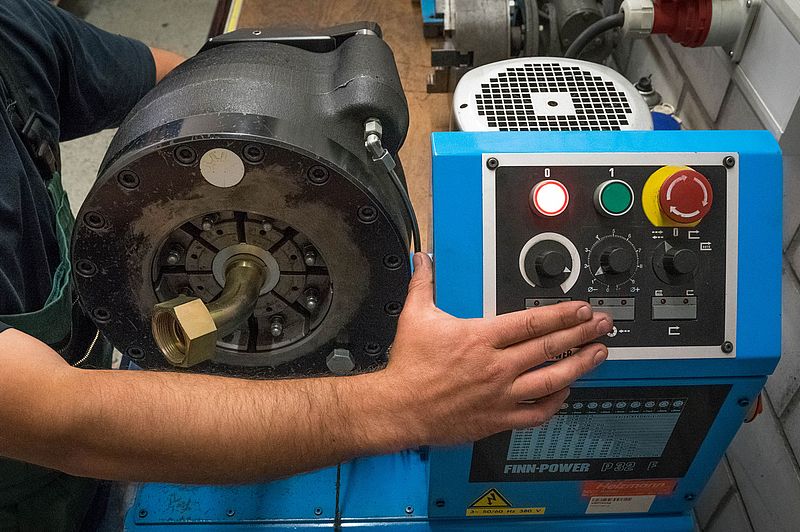 Hydraulikschlauchpresse